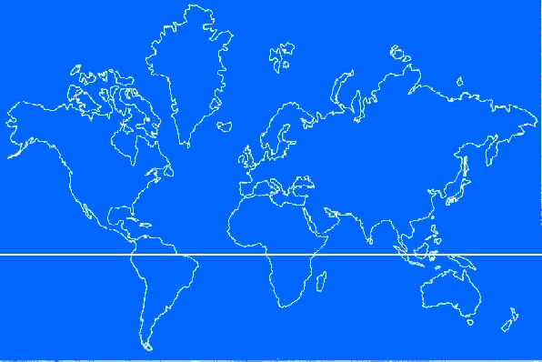 Größenverzerrungen der Mercator Karte